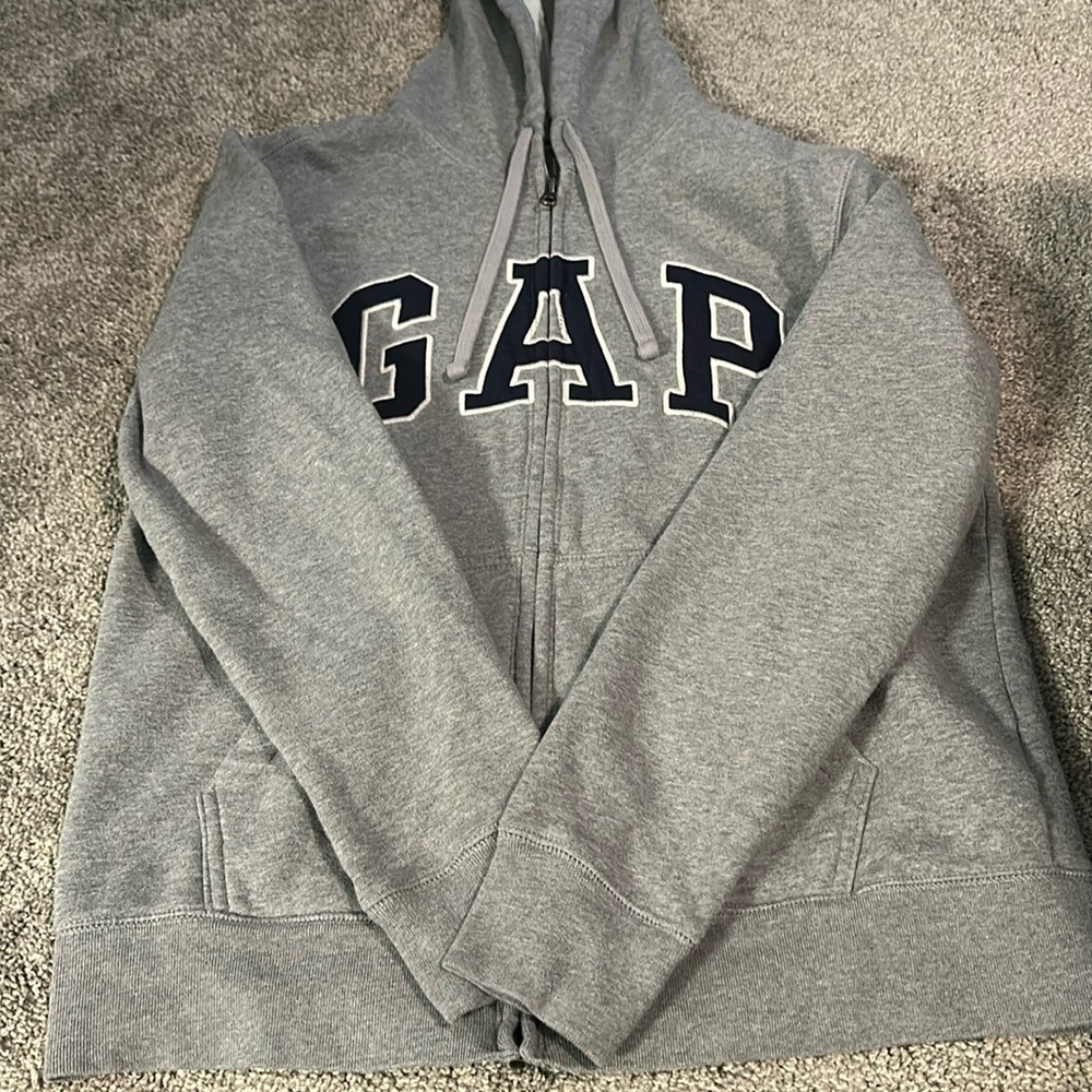 Gap Navy & Grey Zip Up Hoodie